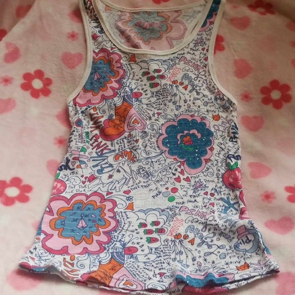PINK Grafitti Tank